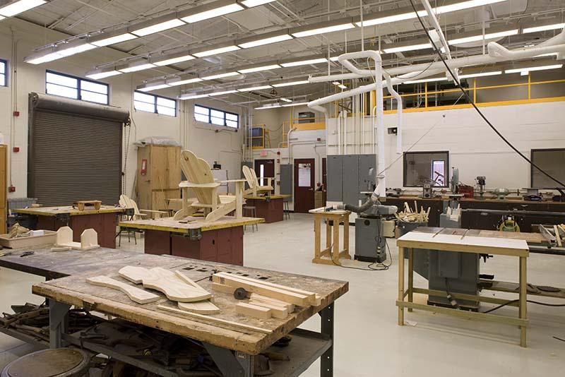 Interior photo of Astronaut High School Wood Shop